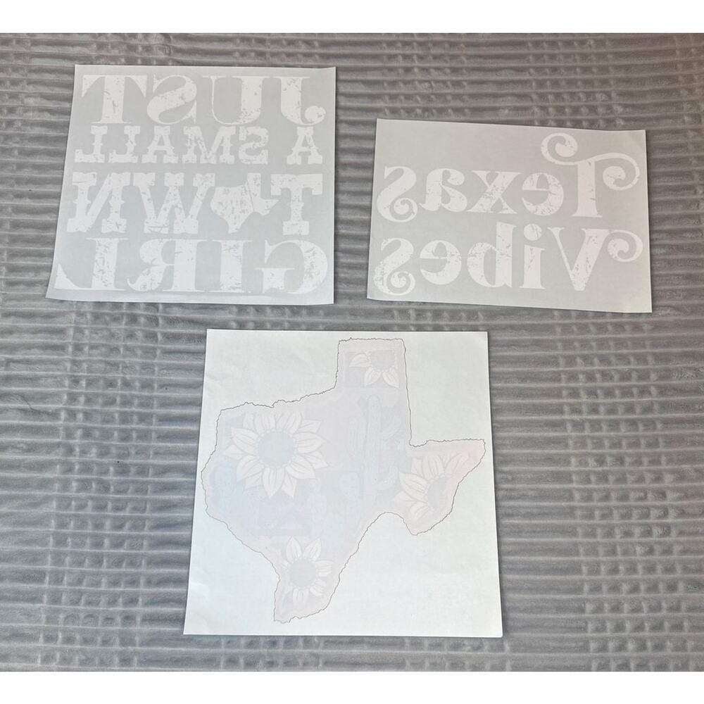 Bundle Of Texas Heat Transfers New Gift Crafting Texas Vibes Graphics Tee TShirt